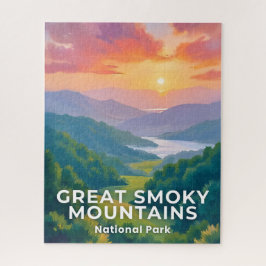 Great Smoky Mountains National Park Watercolor Puzzle
