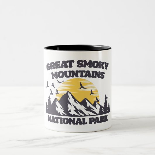 Great Smoky Mountains National Park Zweifarbige Tasse (Mittel)