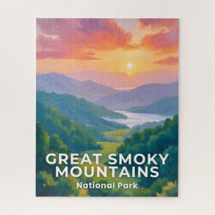 Great Smoky Mountains Nationalpark Aquarell Puzzle