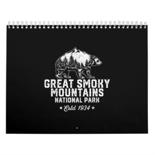 Great Smoky Mountains Nationalpark Bär Vintage Kalender
