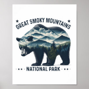 Great Smoky Mountains Nationalpark Bären Wandern C Poster
