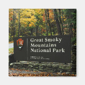 Great Smoky Mountains Nationalpark Herbst Zeichen Magnet (Vorne)