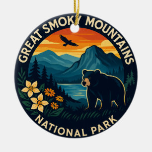 Great Smoky Mountains Nationalpark Keramik Ornament