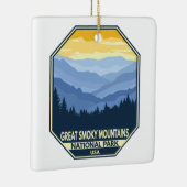 Great Smoky Mountains Nationalpark Minimal Retro Keramikornament (Rechts)