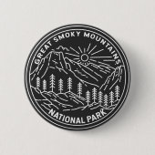 Great Smoky Mountains Nationalpark Monoline Button (Vorderseite)