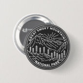 Great Smoky Mountains Nationalpark Monoline Button (Vorne & Hinten)