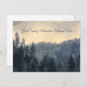 Great Smoky Mountains Nationalpark Rustikaler Wint Postkarte (Vorne/Hinten)