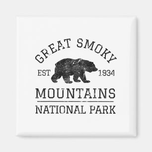 Great Smoky Mountains Nationalpark Tennessee Bär Magnet