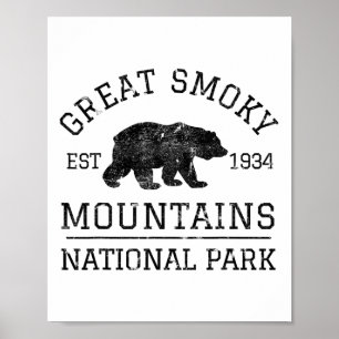 Great Smoky Mountains Nationalpark Tennessee Bär Poster