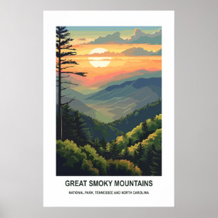 Great Smoky Mountains Nationalpark Tennessee USA Poster