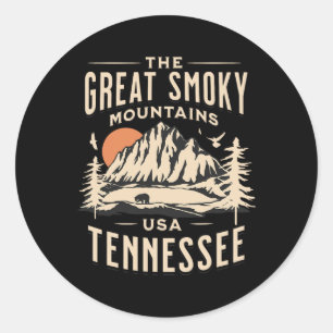 Great Smoky Mountains Nationalpark Tennessee Wande Runder Aufkleber