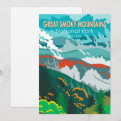 Great Smoky Mountains Nationalpark Vintag Feiertagskarte (Vorne/Hinten)