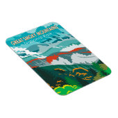 Great Smoky Mountains Nationalpark Vintag Magnet (Rechte Seite)