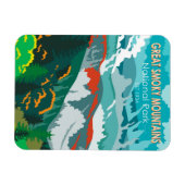 Great Smoky Mountains Nationalpark Vintag Magnet (Horizontal)