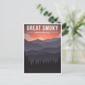 Great Smoky Mountains Nationalpark Vintag Postkarte (Stehend Vorderseite)