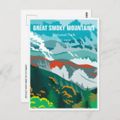 Great Smoky Mountains Nationalpark Vintag Postkarte (Vorne/Hinten)