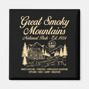 Great Smoky Mountains Nationalpark Vintage-Wanderu Magnet