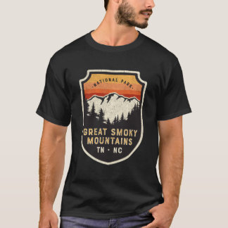 Great Smoky Mountains Nationalpark Vintages Wappen T-Shirt