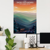 Great Smoky Mountains Poster (Heimbüro)