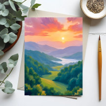 Great Smoky Mountains Reise Malerei