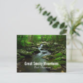 Great Smoky Mountains River Postcard Postkarte (Stehend Vorderseite)