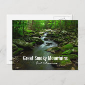 Great Smoky Mountains River Postcard Postkarte (Vorne/Hinten)