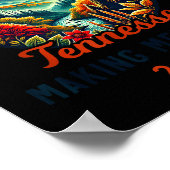 Great Smoky Mountains Tennessee 2026 Geon Forge, V Poster (Ecke)