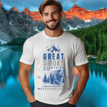 Great Smoky Mountains Vintage Bear Graphic 