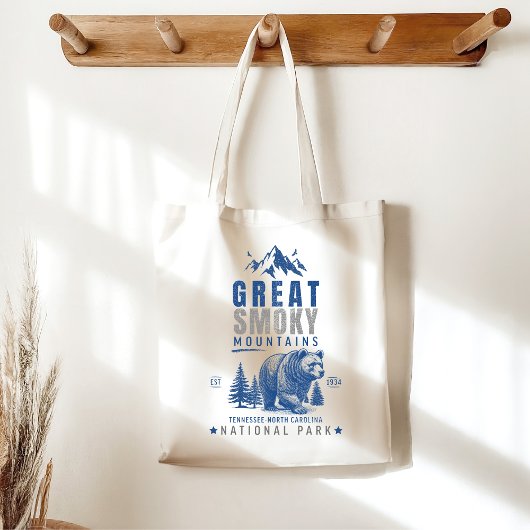 Great Smoky Mountains Vintage Bear – Souvenirs Tragetasche