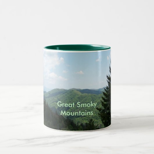 Great Smoky Mountains Zweifarbige Tasse (Mittel)