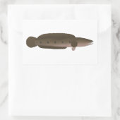 Great Snakehead Rechteckiger Aufkleber (Tasche)