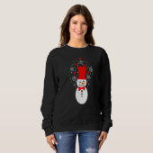 Great Snowman Winter Season Christmas Eve Feast Pa Sweatshirt (Vorne ganz)