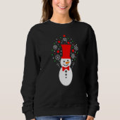 Great Snowman Winter Season Christmas Eve Feast Pa Sweatshirt (Vorderseite)