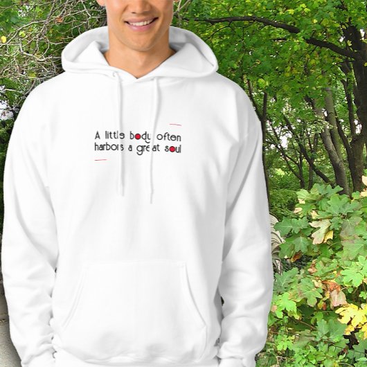 Great Soul Affirmation Zitat Hoodie