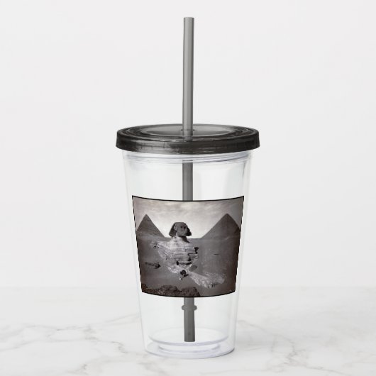 Great Sphinx & Giza Pyramids Necropolis Ägypten Acryltrinkbecher (Vorderseite)