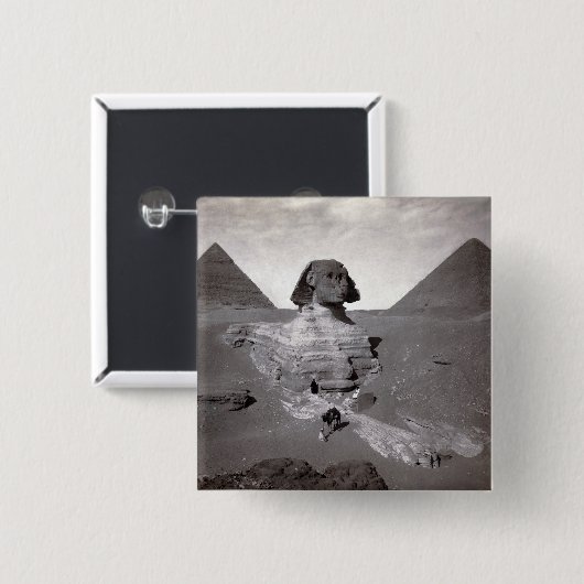 Great Sphinx & Giza Pyramids Necropolis Ägypten Button (Vorne & Hinten)
