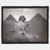 Great Sphinx & Giza Pyramids Necropolis Ägypten Fleecedecke (Vorderseite (Horizontal))