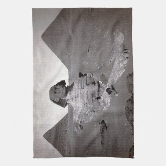 Great Sphinx & Giza Pyramids Necropolis Ägypten Geschirrtuch (Vertikal)