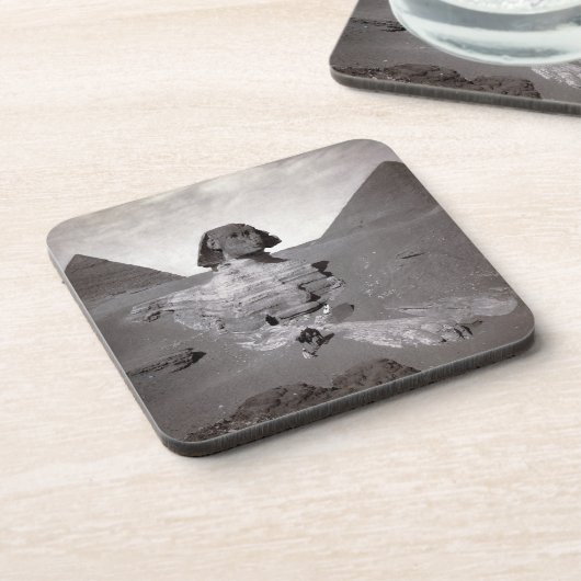 Great Sphinx & Giza Pyramids Necropolis Ägypten Getränkeuntersetzer (Linke Seite)