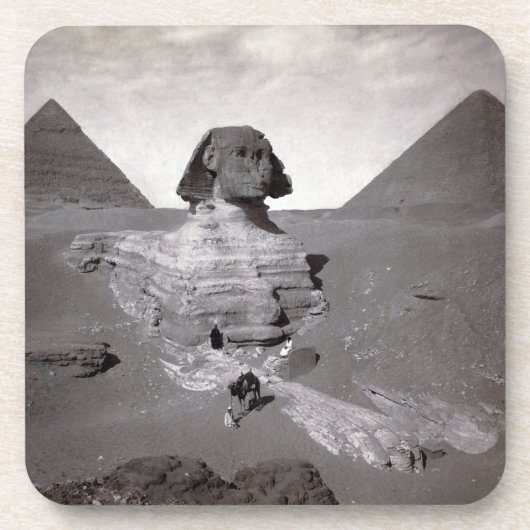 Great Sphinx & Giza Pyramids Necropolis Ägypten Getränkeuntersetzer (Vorderseite)