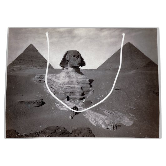 Great Sphinx & Giza Pyramids Necropolis Ägypten Große Geschenktüte (Vorderseite)