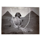 Great Sphinx & Giza Pyramids Necropolis Ägypten Große Geschenktüte (Rückseite)