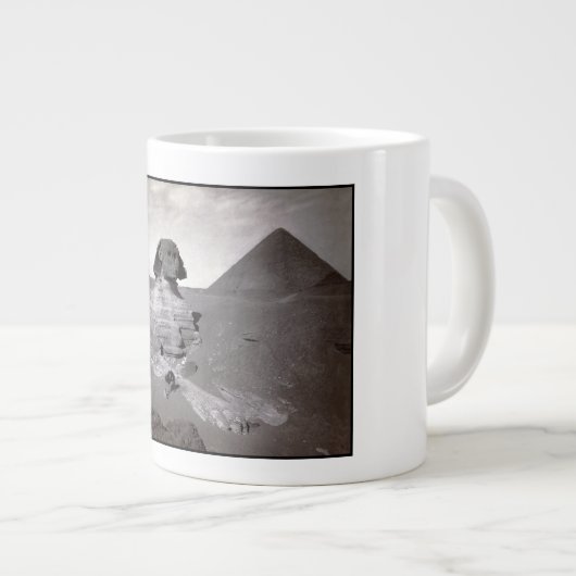 Great Sphinx & Giza Pyramids Necropolis Ägypten Jumbo-Tasse (Vorderseite Rechts)