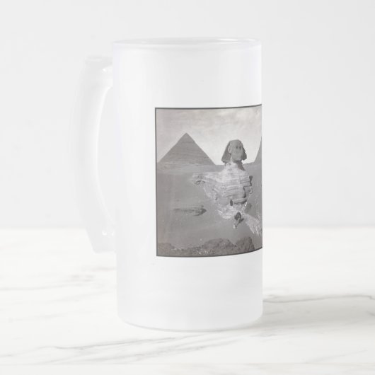 Great Sphinx & Giza Pyramids Necropolis Ägypten Mattglas Bierglas (Vorderseite Links)