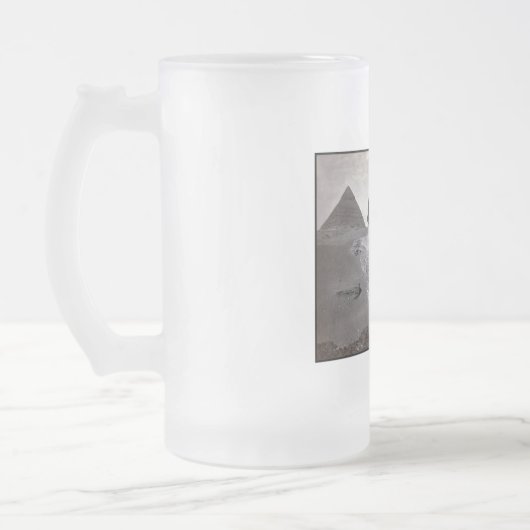 Great Sphinx & Giza Pyramids Necropolis Ägypten Mattglas Bierglas (Links)