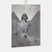 Great Sphinx & Giza Pyramids Necropolis Ägypten Ornament Aus Glas (Vorderseite Rechts)