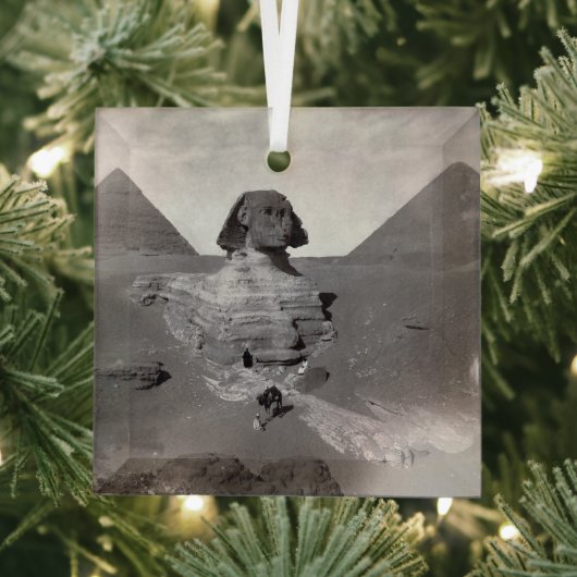 Great Sphinx & Giza Pyramids Necropolis Ägypten Ornament Aus Glas (Insitu)