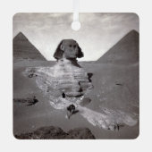 Great Sphinx & Giza Pyramids Necropolis Ägypten Ornament Aus Metall (Vorderseite)