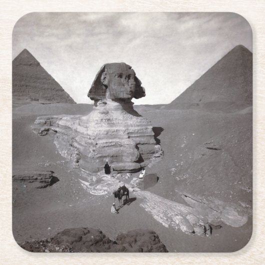 Great Sphinx & Giza Pyramids Necropolis Ägypten Rechteckiger Pappuntersetzer (Vorderseite)