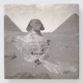 Great Sphinx & Giza Pyramids Necropolis Ägypten Steinuntersetzer (Vorderseite)